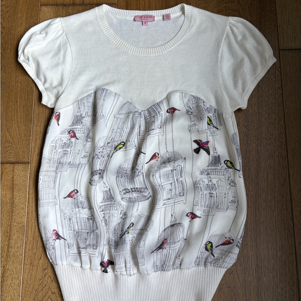 Ted Baker Birdcage Print Top